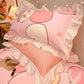 High-grade Cotton Princess Pillowcases A Pair of Floral Print Large Pillowcases 48*74cm Bedding
