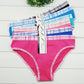 WTEMPO 6 Pcs/Lot Brand Cotton Solid Color Soft Panties For Women Briefs Underwear Lingerie Intimates