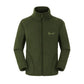 Middle-aged Elderly Men's Polar Fleece Sports Jacket Spring and Autumn Stand Collar Loose Outdoor Casual Sweatshirt Fleece Solid Color Short Top