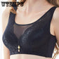 Sexy Lace No Steel Ring Bra Deep V Gathered Underwear Side Anti-sagging Bra