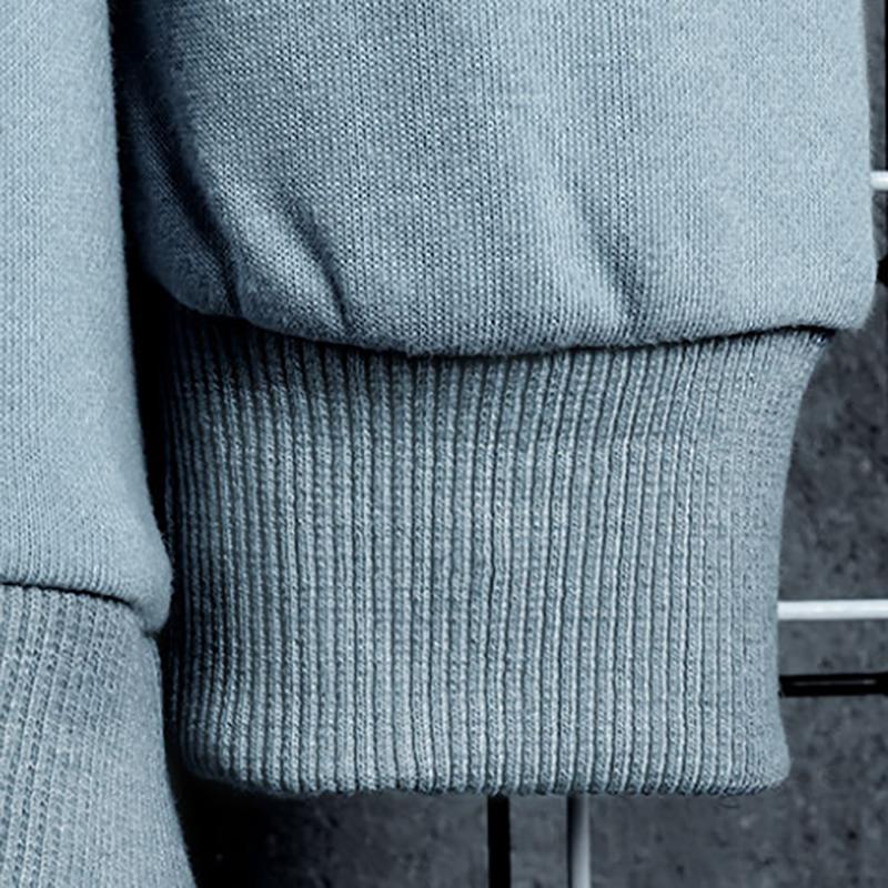 Men's Long-sleeved Sweater Autumn Korean Fashion Casual Loose Top Sweatshirts Fake Two-piece Sweater