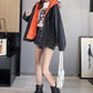 Loose Plus Fleece Denim Jacket Women Autumn and Winter Thick Hooded All-match Casual Cardigan
