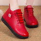 Women's Autumn and Winter Casual Sports Shoes Soft Bottom Pu Leather Shoes All-match Ladies Flat Cotton Shoes
