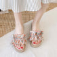 Flower Fairy Sandals and Slippers for Women's Outer Wear Summer Fashion All-match Beach Shoes
