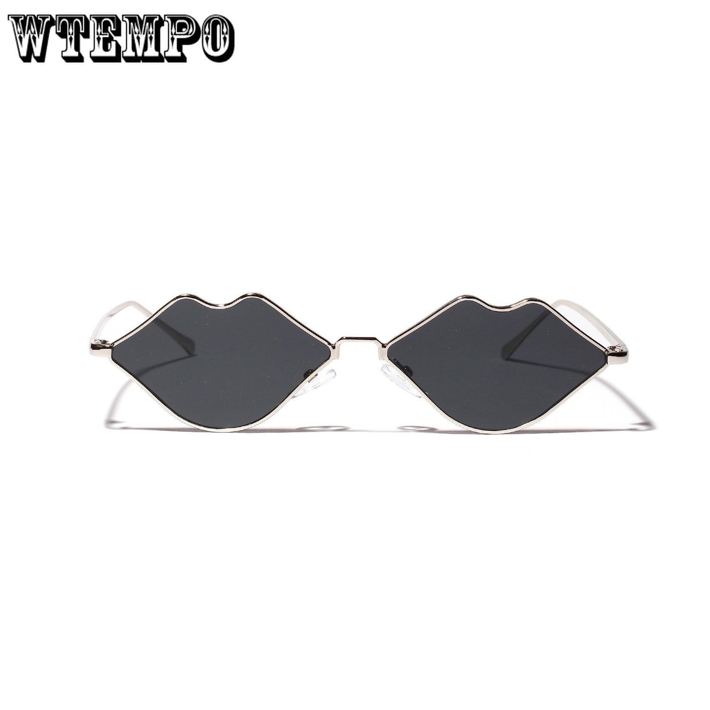 WTEMPO Lips glasses Europe and the United States personality red lips sunglasses female color lens