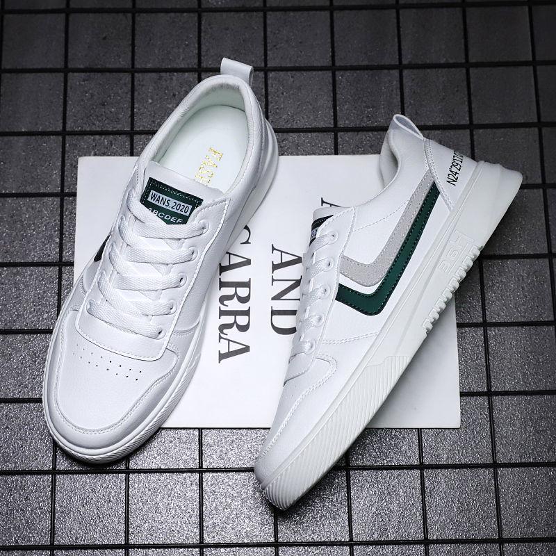 Student casual white shoes men's fashion flat-bottom shoes Sports wild shoes boys casual shoes wild