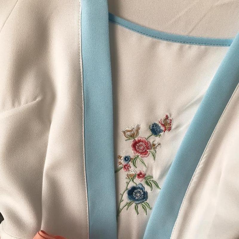 Summer Dress Improved Hanfu Daily Chinese Element Female Ancient Costume Student Fresh and Elegant Fairy Chinese Style Dress Ancient Style
