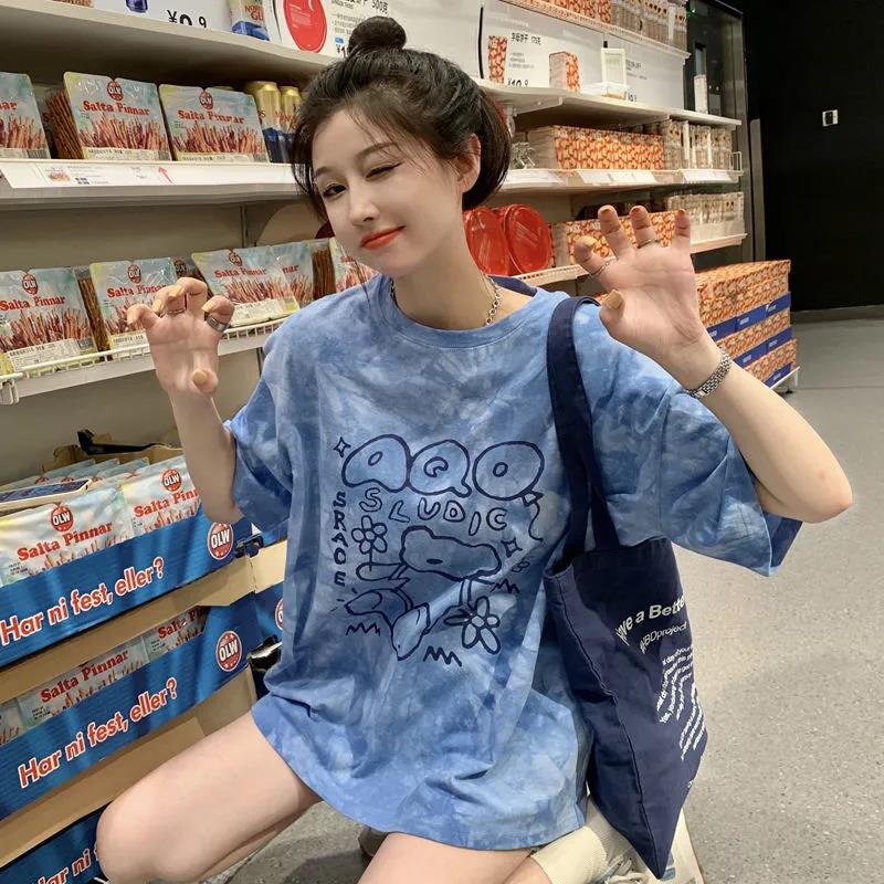 Short Sleeve T-Shirt Women's Summer Round Neck Loose Top