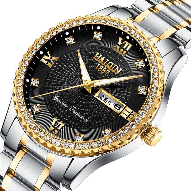 Men Fashion Stainless Steel Date Automatic Mechanical Watch Brand Luxury Business Causal Wristwatch