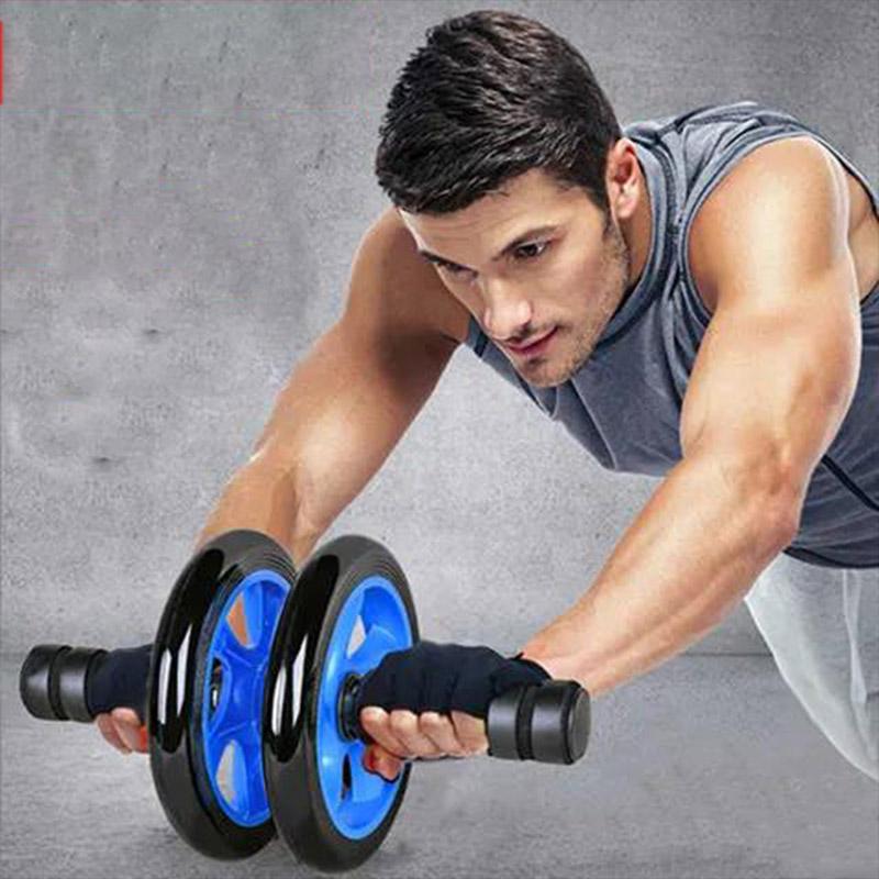 Abdominal Wheel Fitness Wheel Abdominal Muscle Wheel Double-wheel Abdominal Fitness Equipment Home Fat Reduction Exercise