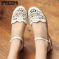 Sandals High Heels Fashion Women Sandals Hollow Out Summer Sweet Girl Student Casual Closed