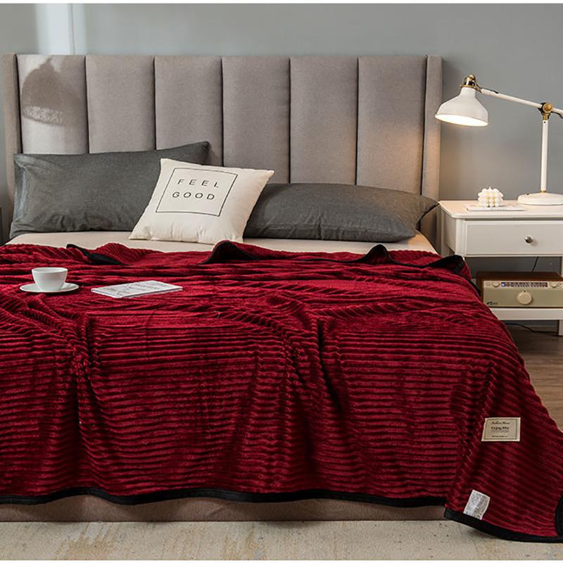 Winter Coral Fleece Blanket Plus Velvet Thick Double-sided Fleece Sheets Flannel Dormitory Single Bed Blanket