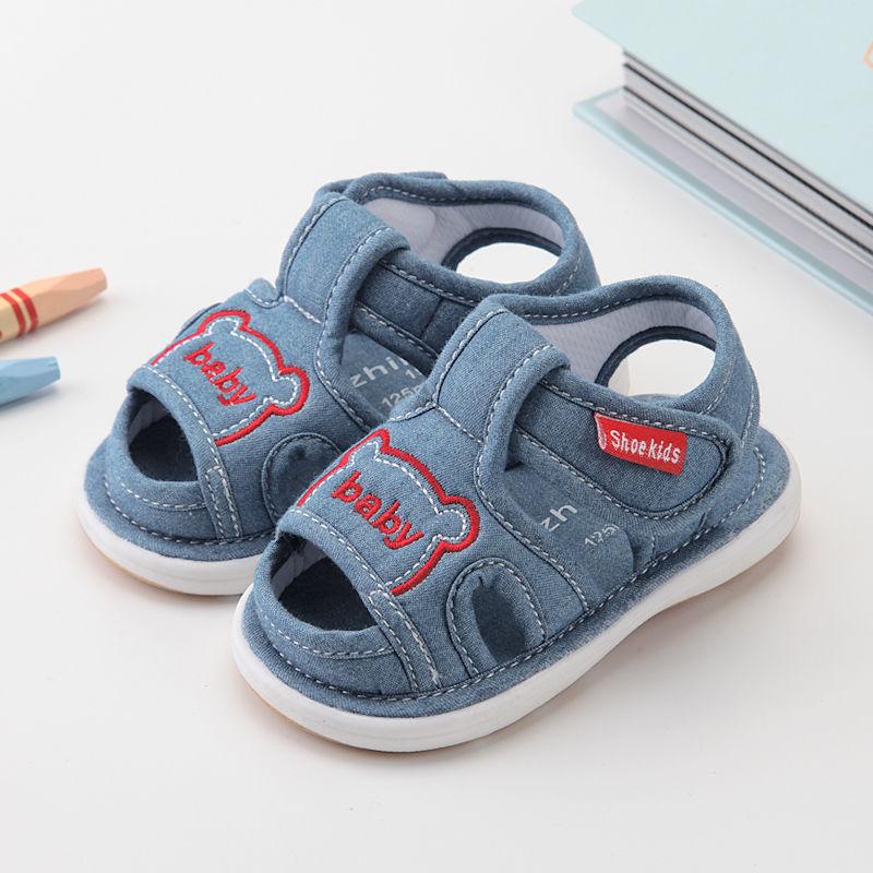 Baby Cloth Sandals Summer Boys and Babies Called Shoes Non-slip Soft-soled Toddler Shoes Female Baby Shoes