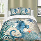 3pcs Seahorse 3D Ocean Bedding Set Duvet Cover Sets Twin Full Queen Size
