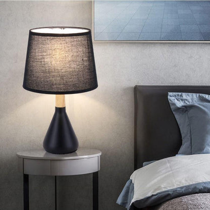 LED Desk Lamp with E27 Bulb Modern Bedside Lamp Table Lamps for Bedroom  Living Room Lighting Light