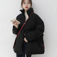 Winter Padded Jacket Coat Bread Coat Stand-up Collar Cotton-padded Coat Loose Padded Coat Women's Autumn and Winter Thick Warm Cotton Coat