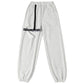 Grey Fried Street Sweatpants Women Loose Leggings Pants Tide Design Sense of Holes High Waist Slimming Harlan Guard Pants Summer
