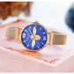 Women's Little Bee Light Luxury Niche Quartz Watch Ladies Retro Simple Disc Student Waterproof Wrist Watches Titanium Alloy Strap
