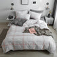 Comfort Cotton 3/4 Pcs Duvet Cover Set Bedspread Fitted Sheet Bedding Set Simple Bedclothes