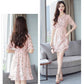 Elegant Maxi Pink Dress Women Autumn Winter Lantern Sleeve Long Dress Casual Ladies Party Dress
