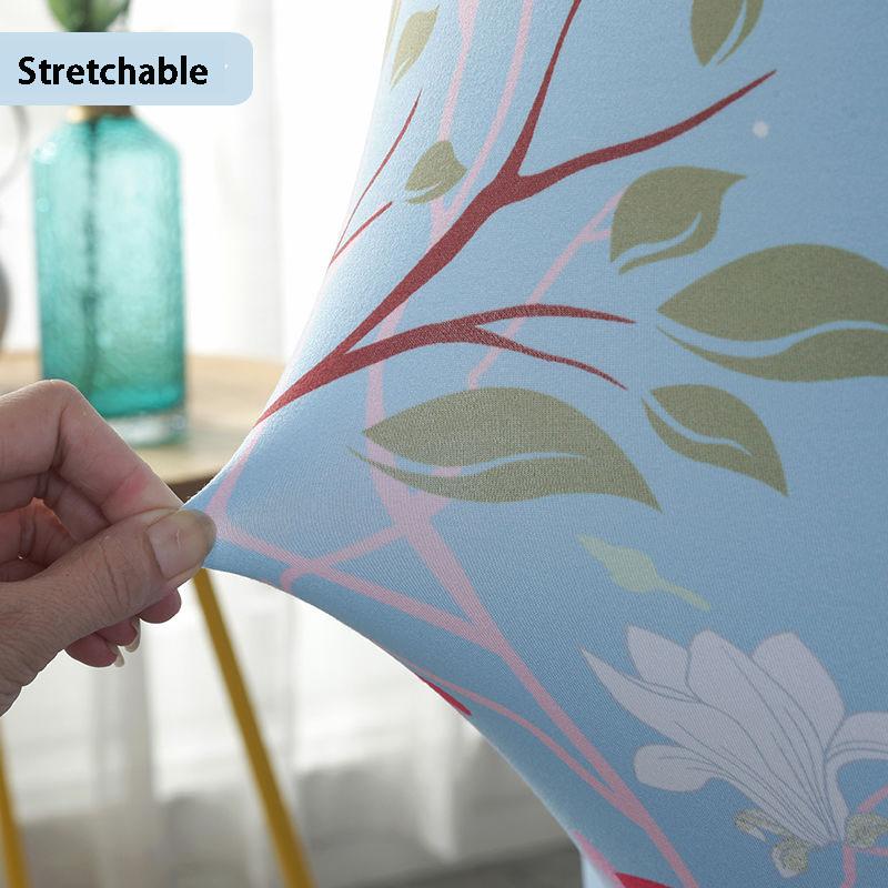 2/4/6 Pcs  Printed Stretch Chair Cover Big Elastic Seat Chair Covers Office Chair Slipcovers Restaurant Banquet Hotel Home Decoration