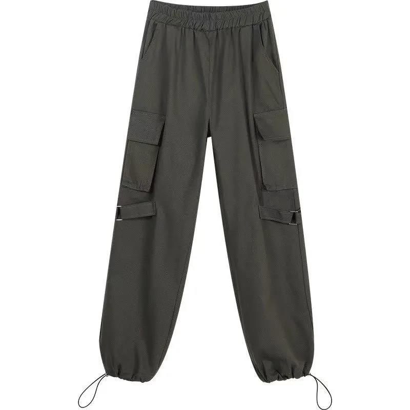 Women's Leggings Overalls Pants Loose All-match Trend Korean Version of Slimming Plus Size Casual Straight-leg Pants