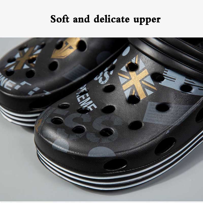 Slippers Men's Summer Outdoor Wear Hole Shoes Outdoor Beach Sandals Outdoor Sandals