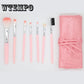 5/7/12 pcs of Man-made Fiber Portable Suction Buckle Bag Makeup Brush