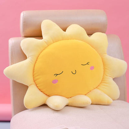 Kids Cute Plush Toy Lovely Sunflower Plush Pillow Toy Soft Flower Plush Cushion Soft Bed Sleeping Plush Doll Children's Birthday Present