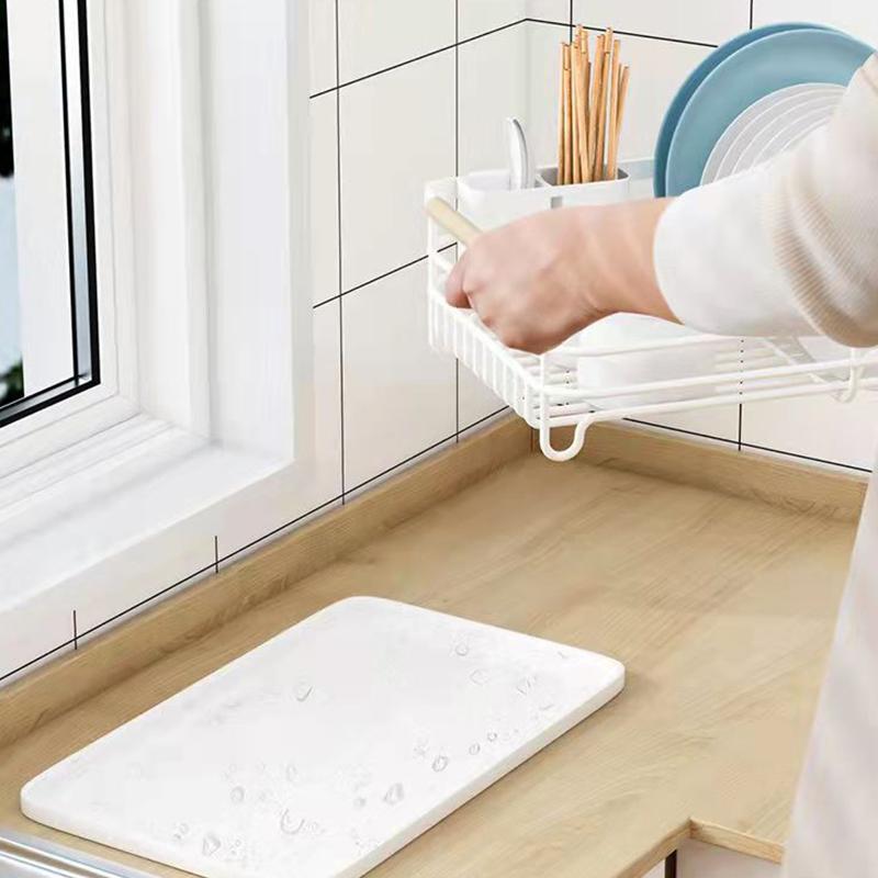 Draining Dish Rack Kitchen Shelf Multi-function Spice Rack For Cupboards Household Organizers Put Dishes And Chopsticks Storage Rack Towel Rank