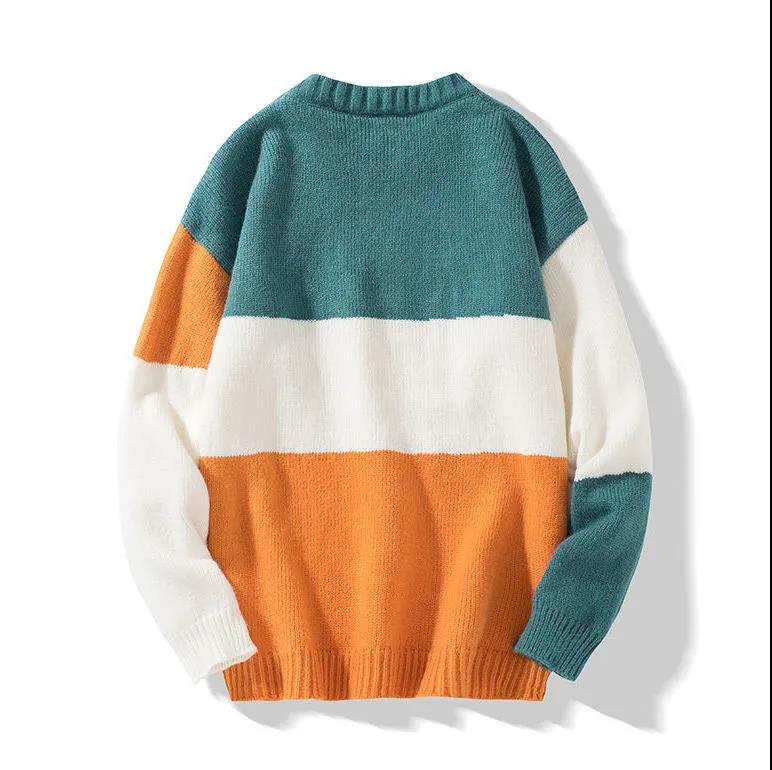 Men's Sweater Autumn and Winter Thickening Round Neck Pullover Sweater Tide Slim Warm Sweater Bottoming Shirt Youth Shirt