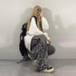 Retro Loose Wide-leg Pants Women's Spring and Summer Hip-hop Pants Leopard Print Slim Straight Trousers Ladies Sports Casual Pants