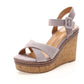 Women's Summer Sandals Korean All-match Thick-soled Platform Shoes Wedge-heeled Open-toe High-heeled Sandals Comfortable Casual Sandals