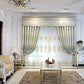 1/2pcs Luxury European-style Embroidered Thick Curtains for Living Room Balcony Bedroom Two-layer Blackout Curtain