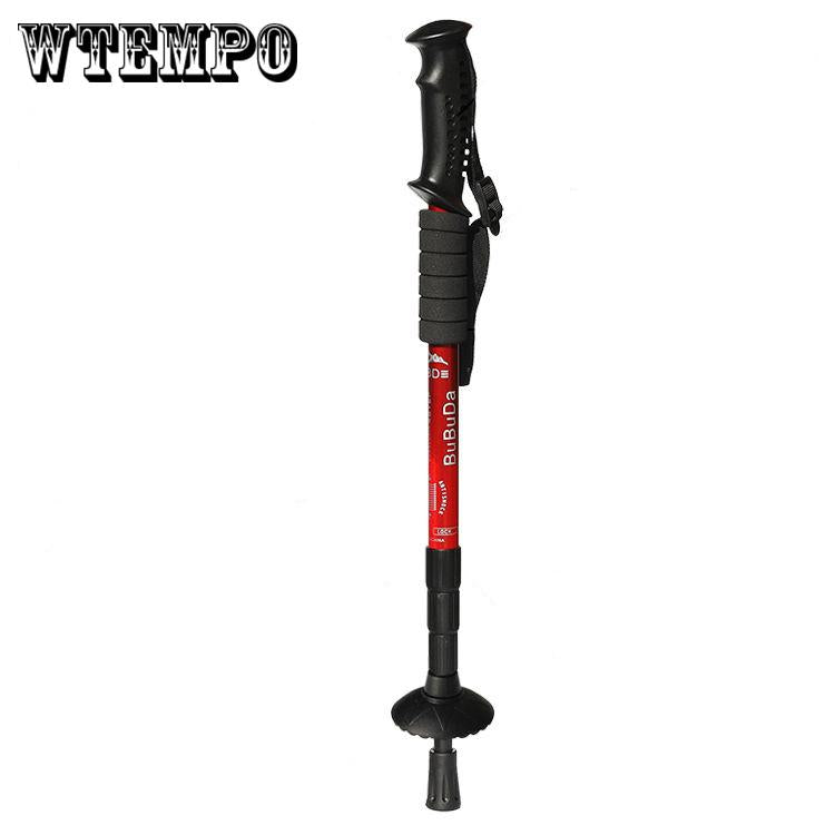 WTEMPO Trekking pole adjustable folding walking hiking trekking pole walking stick