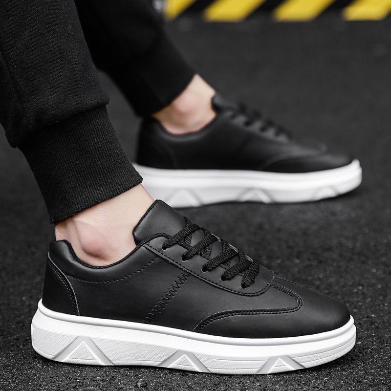 Men Casual Board Shoes Lace up Comfortable  White Sneakers Male Fashion Letter board shoes