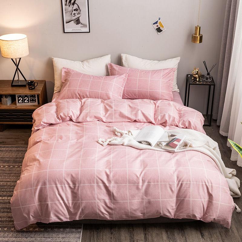 Bedclothes Urban Stripe Home Textile Four Piece Set Soft and Comfortable Quilt Cover