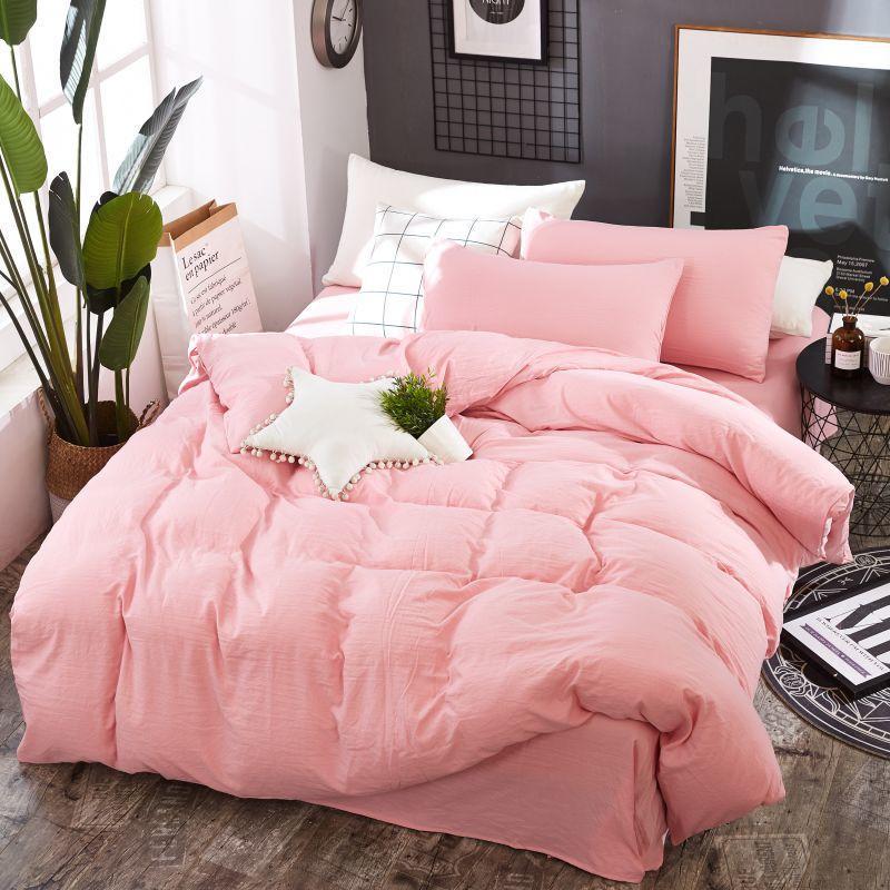 Bedding Set Queen King Single Duvet Cover Set Bed Linen Set Gray BedClothes