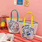 Bear Jelly Bag Cute Girl Transparent Swimming Beach Shoulder Bag Wash Bag Fashion Shopping Bag
