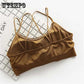 Push Up Sports Bra High Impact Running Padded Women Sexy Seamless Brassiere Workout Gym Top Tank