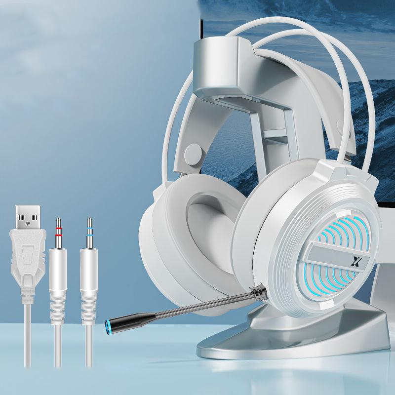 Gaming Headset Headset Wired Computer with Wheat and Chicken Gaming Headset Listening Position Low Stress Microphone Headset