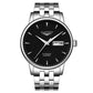 Automatic Watch Men Crystal Decoration Dial Sub-dial Mechanical Watches Strap Watch