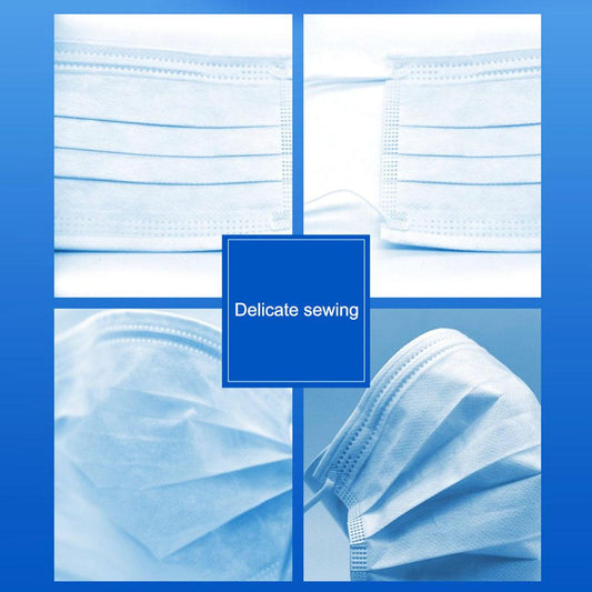 30/20/10Pcs Disposable Masks 3 Layers Non-woven Filter Dustproof Bacteria Anti-smoke Health Safety Masks