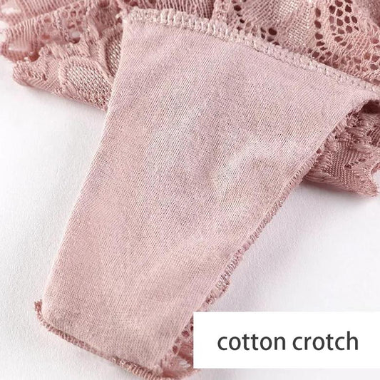 3Pcs/Set Women's Large Size Thong Low Waist Sports Girl's Solid Color Briefs Female Lace Seamless Charming Underpants