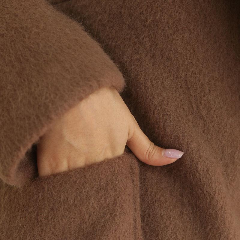 Autumn Winter Coat Women 2019 Casual Wool Solid Jackets Blazers Female Elegant Long Coat Ladies Coat
