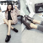 Women Platform Shoes Woman Patent Leather Flats Lace Up Footwear Female Flat Oxford Shoes for Women