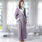 Nightgown Women Autumn and Winter Long Coral Fleece Thick Warm Flannel Bathrobe Zipper Pajamas Dress Age Reduction Cute Style
