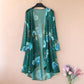 Women's Sun-Dress 1pcs Chiffon Cardigan Flowers Sun Protection Clothing Mid-length Plus Size Loose Outer Thin Coat Beach Air-conditioned Rooms