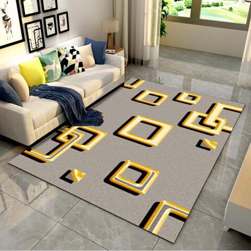 Rustic Style Bedroom Study Rectangular Big Size Carpet Large Area Carpets for Living Room Soft Rugs