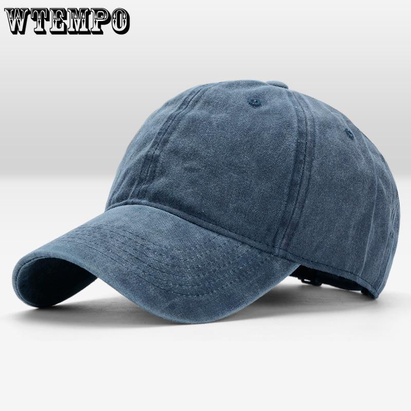 WTEMPOWtempowtempowtempowtempo [Xaybzc ]High Quality Washed Cotton Adjustable Solid Color Baseball C